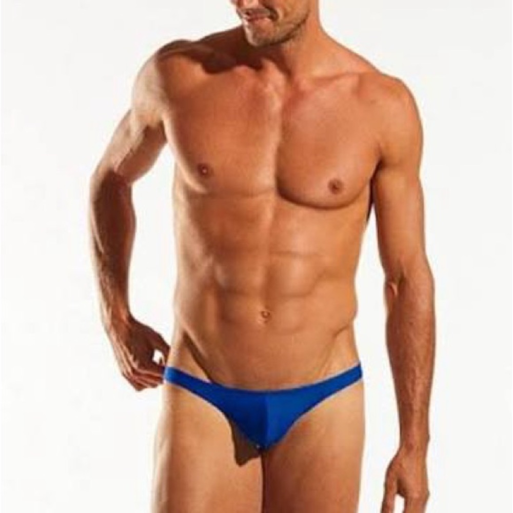 Cocksox mens Snug swim thong L Royal Blue